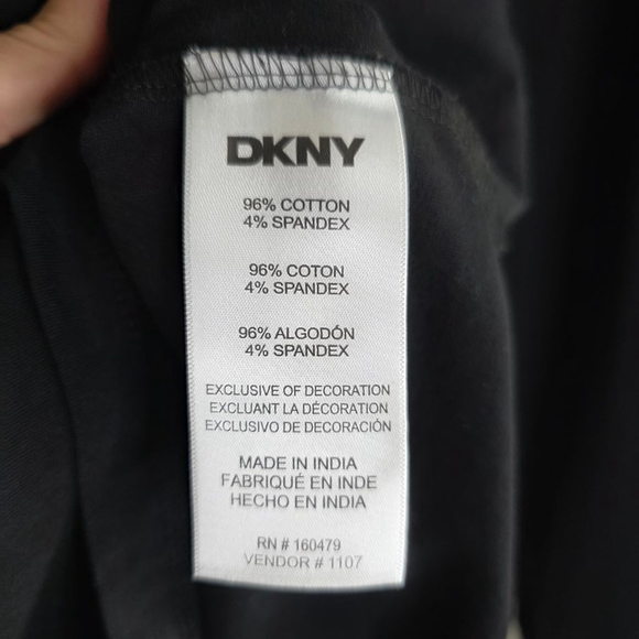 Men's DKNY Hoodie Size S Black - Picture 7 of 8